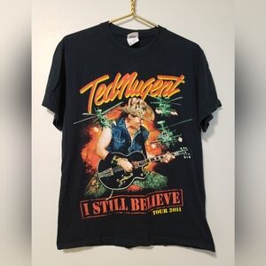 Black Ted Nugent Tour 2011 Medium T-Shirt Band Music Merch